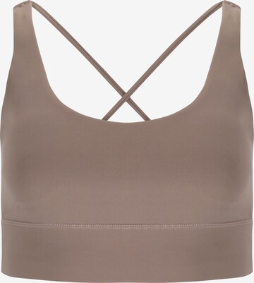Athlecia Sports Bra 'Gaby' in Brown: front
