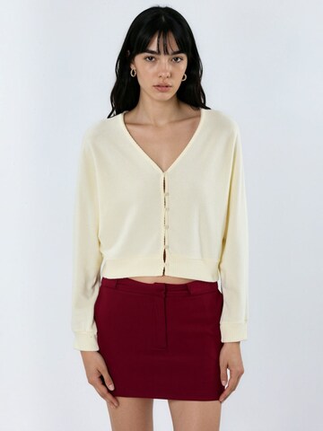 Busem Knit Cardigan in Yellow