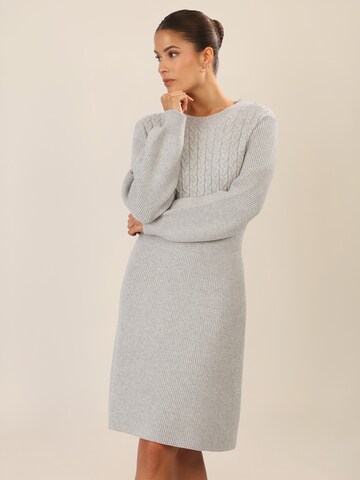 APART Knitted dress in Grey