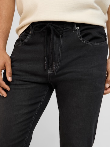 yazubi Slimfit Jeans 'Erik' in Schwarz