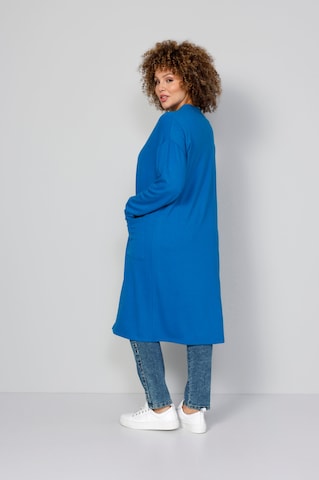 MIAMODA Knit Cardigan in Blue