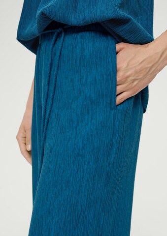 s.Oliver BLACK LABEL Wide leg Broek in Blauw