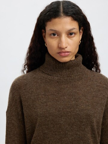 Pull-over 'SLFLulu' SELECTED en marron