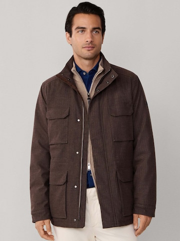 Veste mi-saison 'Bone Lux' Hackett London en marron : devant