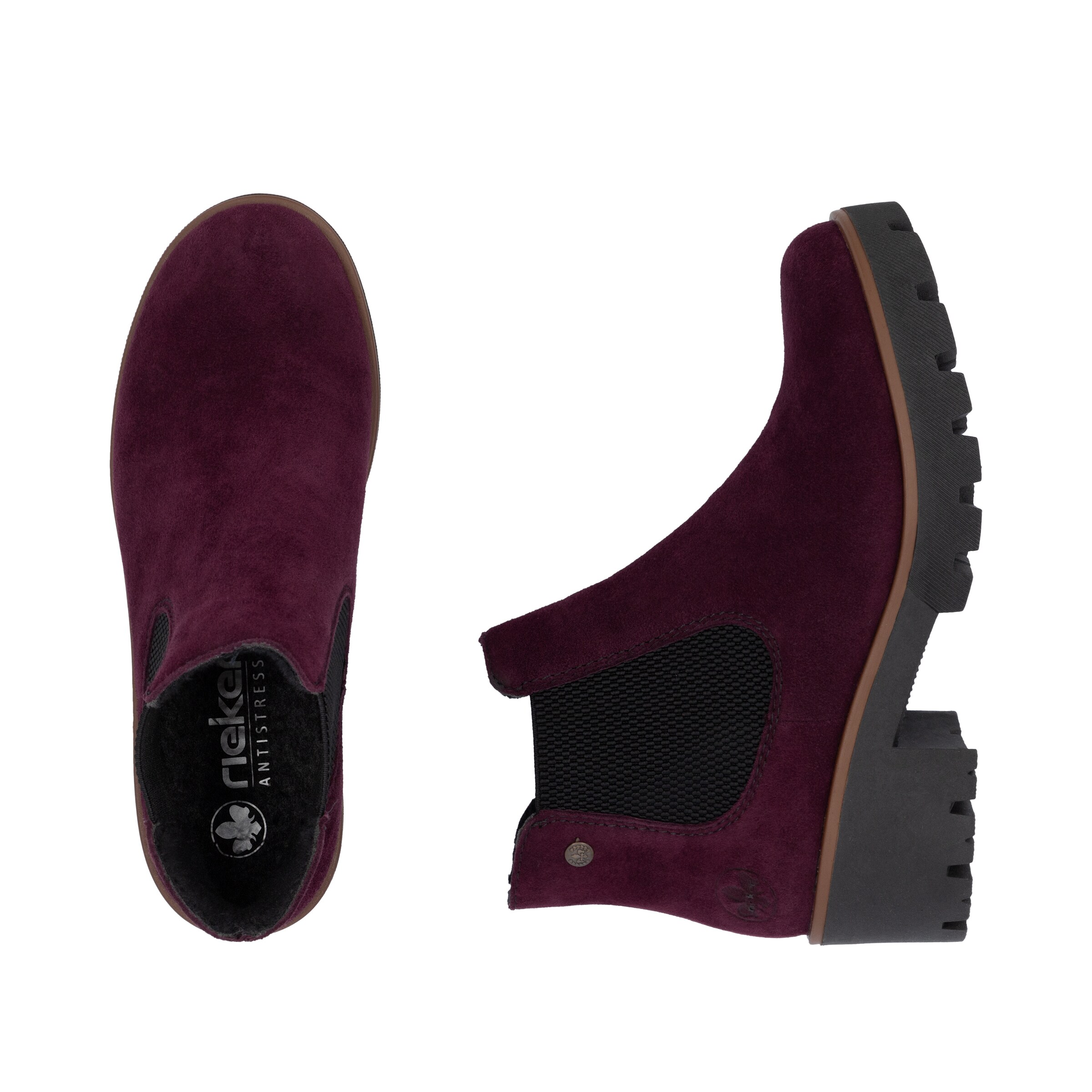 Chelsea Boots Rieker en rouge