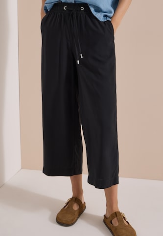 CECIL Loose fit Pants in Black: front