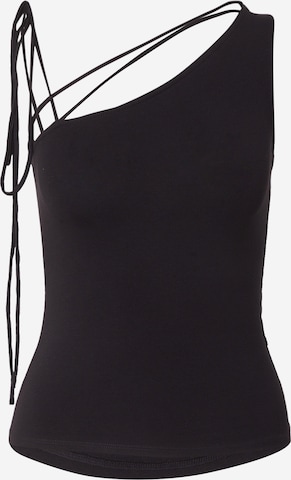 WEEKDAY Топ 'Chloe' в Черный: спереди