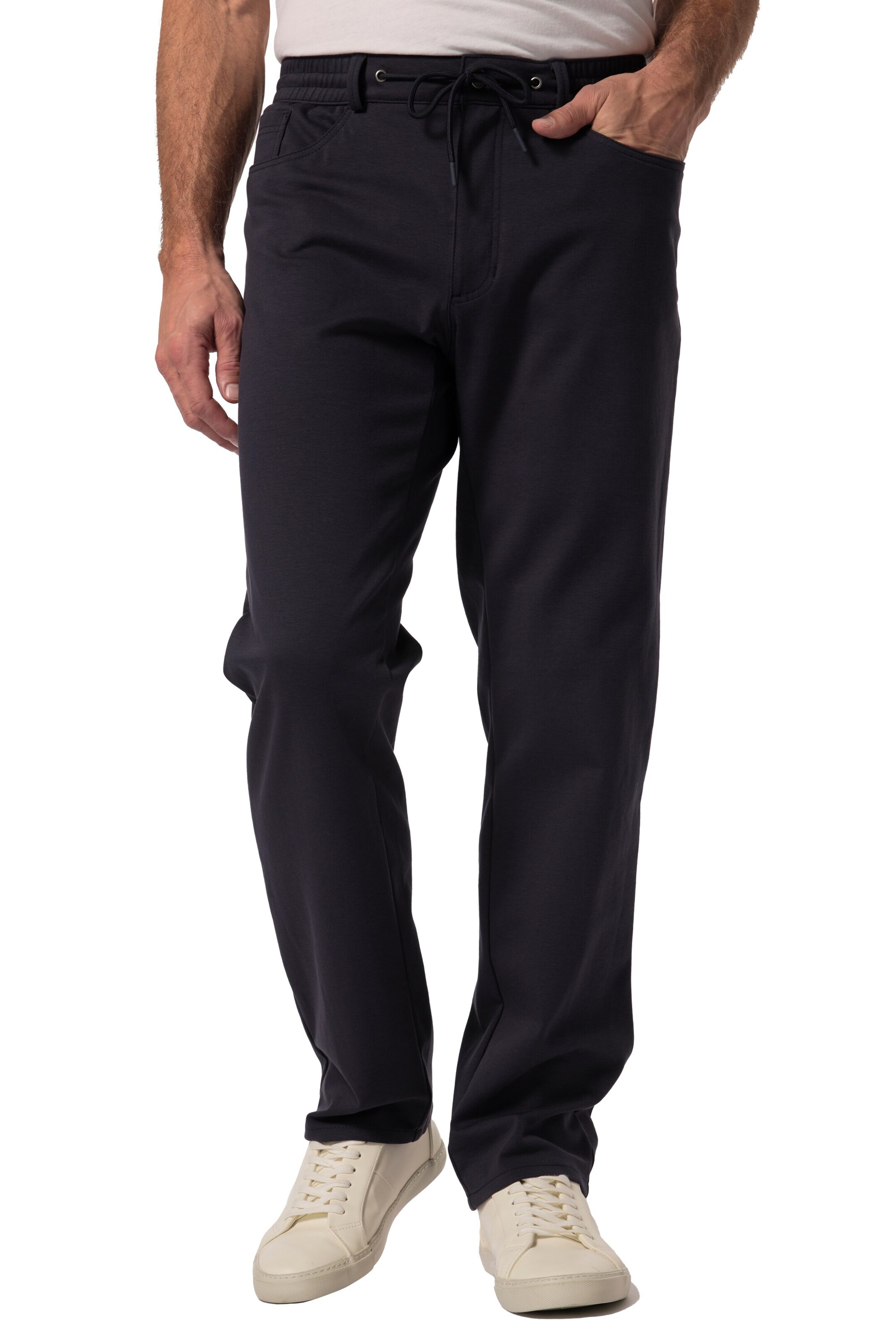 Boston Park Wide leg Chino trousers in Blue: front