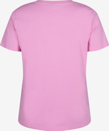 Zizzi Shirt 'VELIN' in Pink