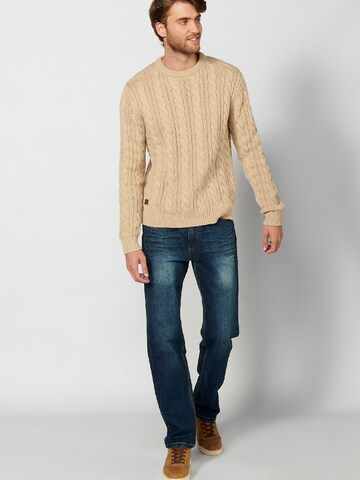 KOROSHI Sweter w kolorze beżowy