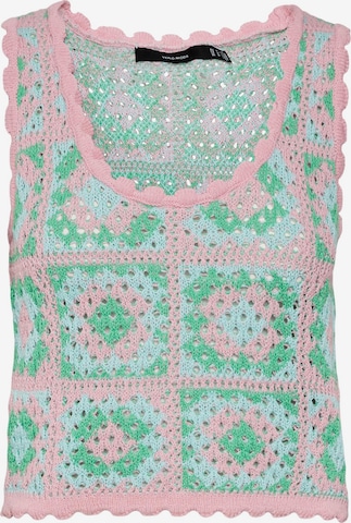 VERO MODA Knitted Top 'Vea' in Green: front