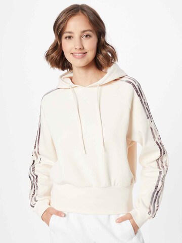 ADIDAS SPORTSWEAR Athletic Sweatshirt 'Allover Print' in Beige: front