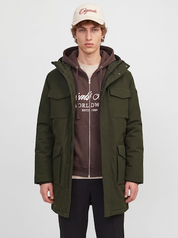 JACK & JONES - Parca de invierno 'JWHBenjamin' en verde: frente