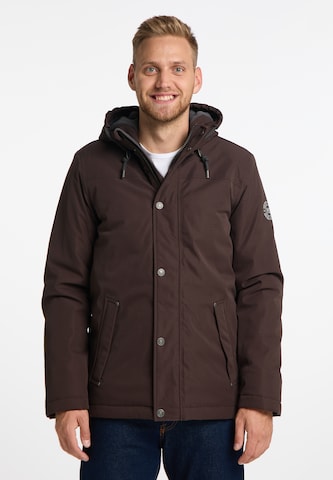 MO Weatherproof jacket in Brown: front