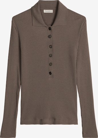 T-shirt Marc O'Polo en marron : devant