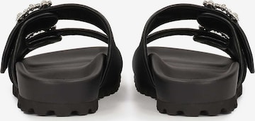 KazarNatikače s potpeticom - crna boja: prednji dio