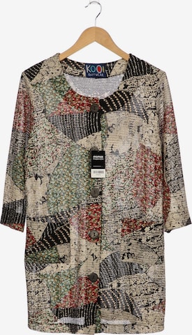 KOOI Knitwear Strickjacke XXXL in Beige: Vorderseite