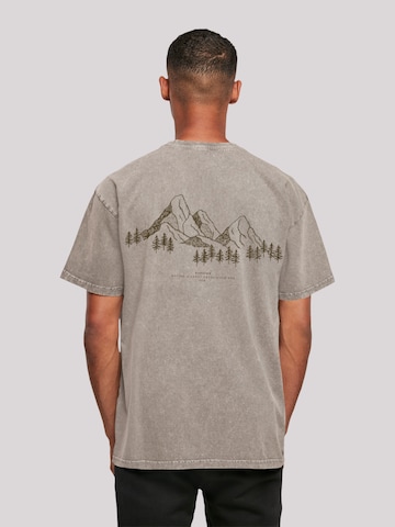 F4NT4STIC Shirt 'Mountain Berg' in Grey