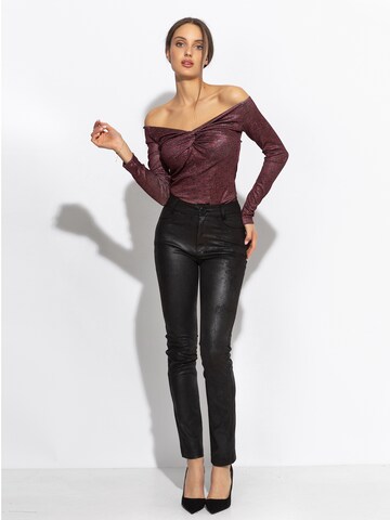 JIORO Slim fit Pants 'ESSENTIALS' in Black