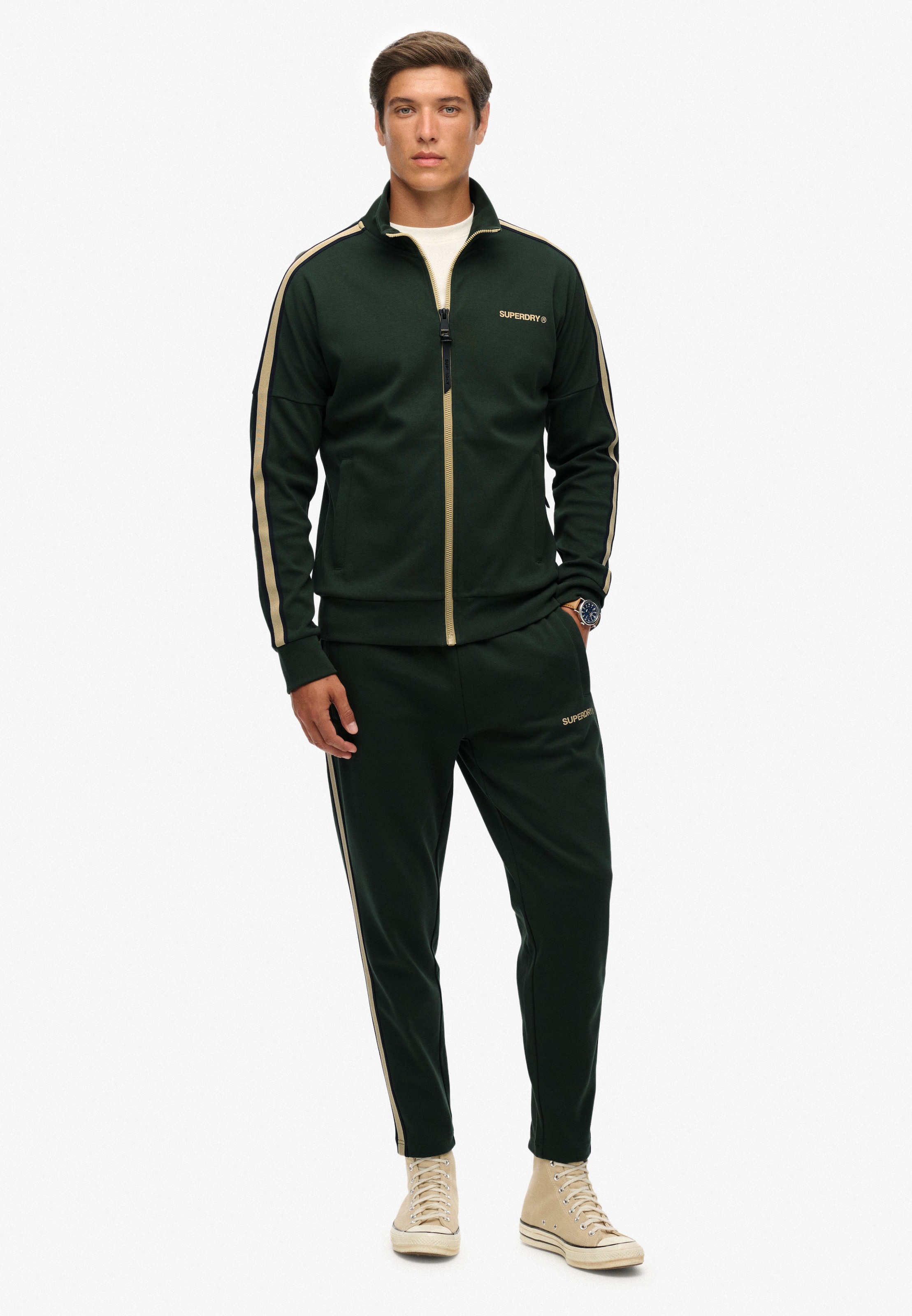 Veste de survêtement 'Tech Cult' Superdry & Co en vert