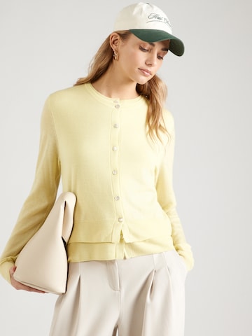 Cph Muse Gebreid vest 'Marino' in Geel: voorkant