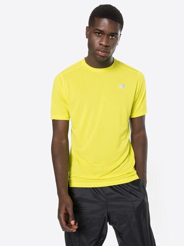 T-Shirt fonctionnel 'Impact Run' new balance en jaune : devant