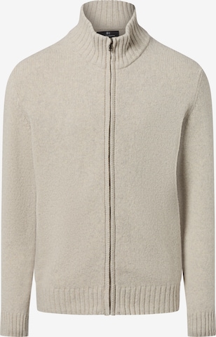 Nils Sundström Gebreid vest in Beige: voorkant