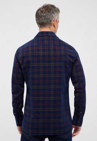 ETERNA Slim fit Button Up Shirt in Blue
