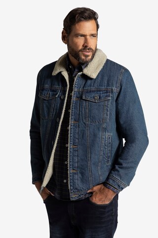 Veste mi-saison JP1880 en bleu : devant