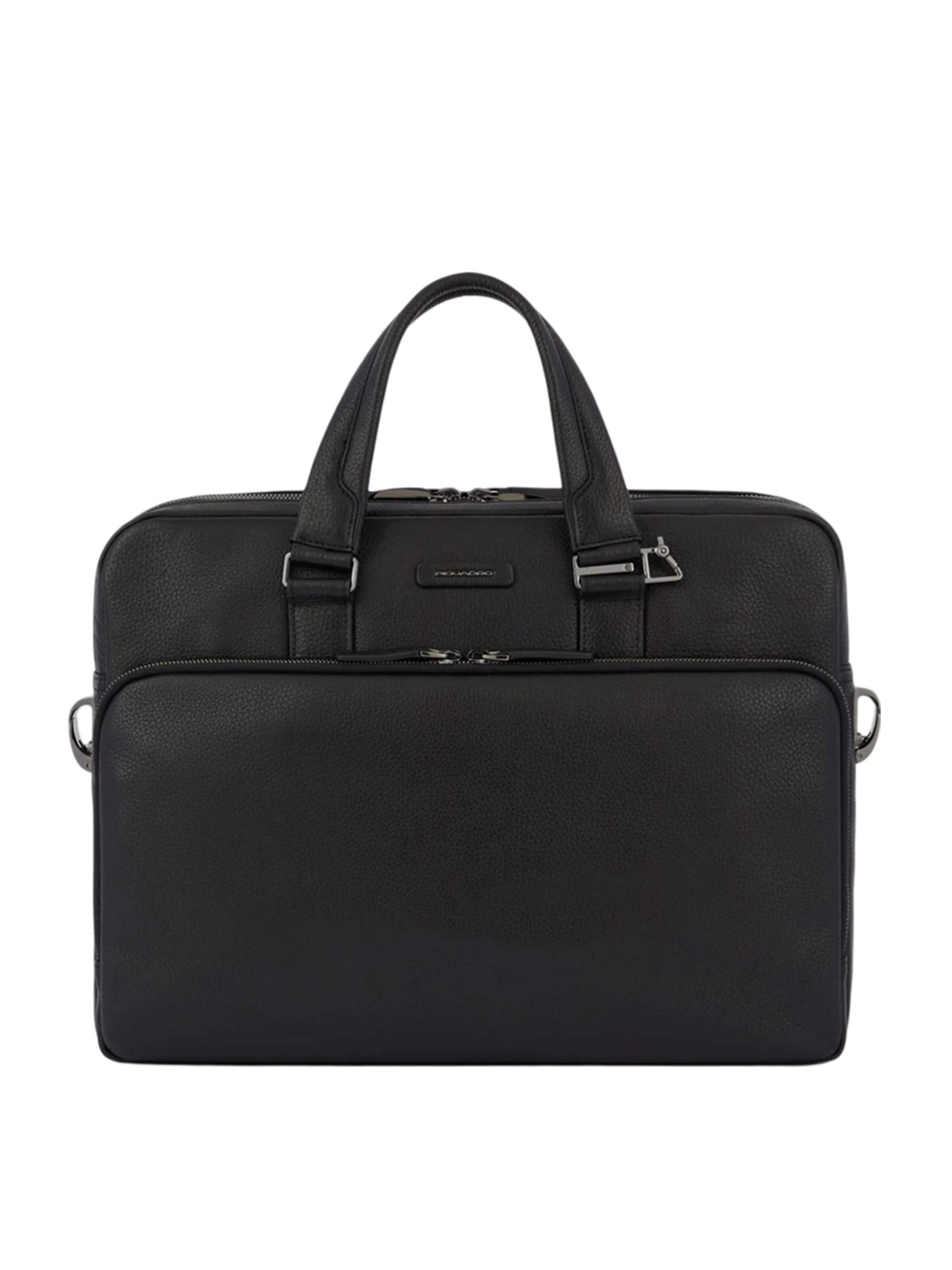Piquadro Document bag in Black: front