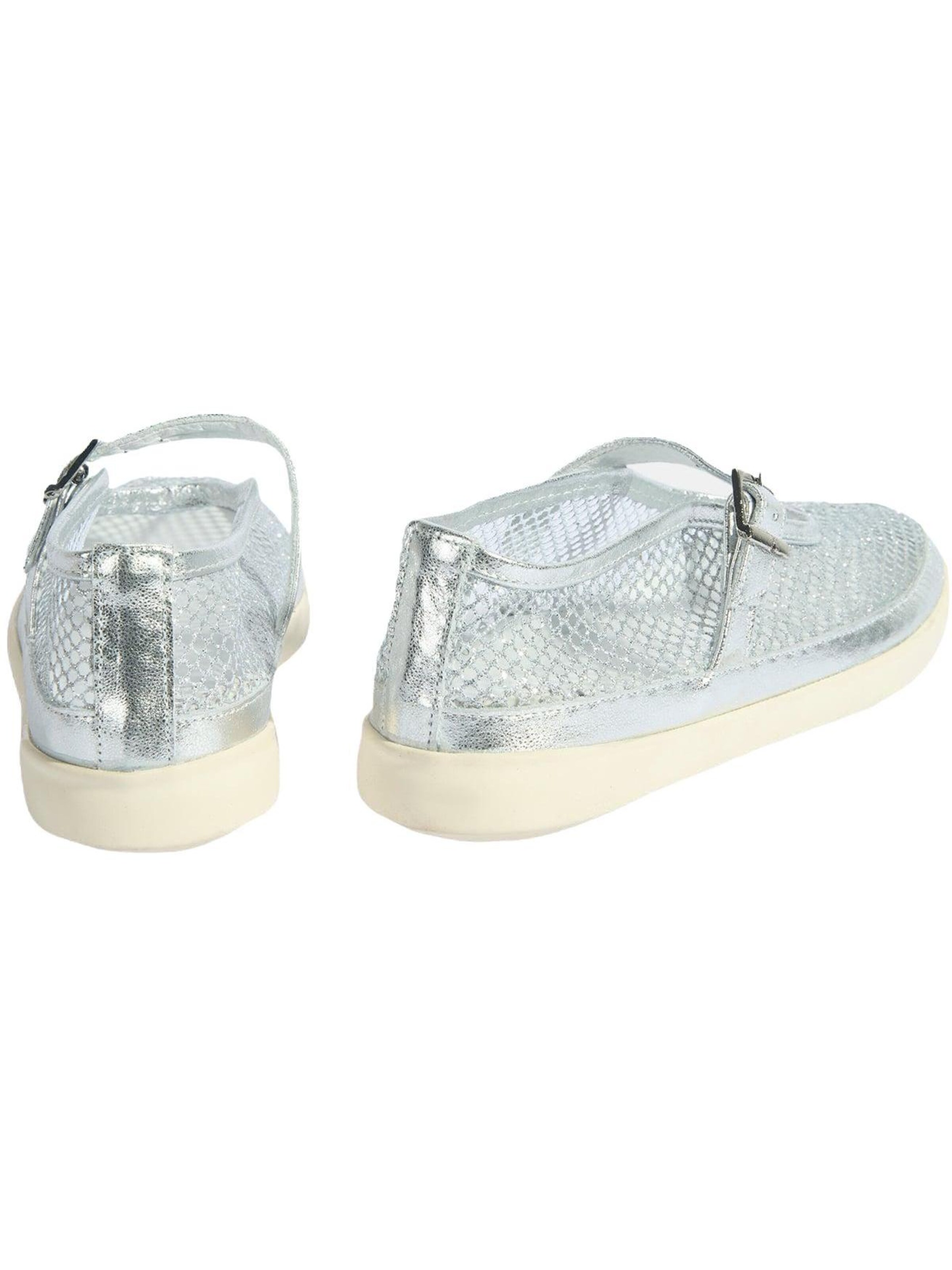 Desa Classic Flats 'Slip-Ons' in Silver