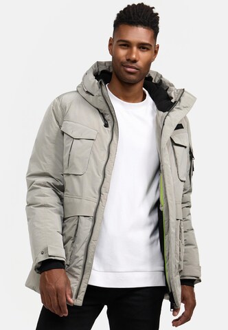 STONE HARBOUR Winter jacket 'Edriik XX' in Grey: front