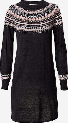 ABOUT YOU Gebreide jurk 'Tamina' in Zwart: voorkant