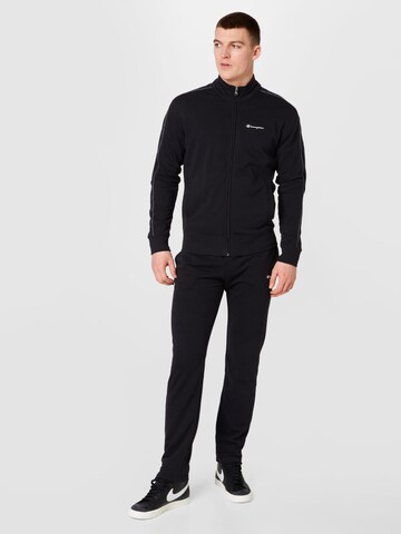 Champion Authentic Athletic Apparel Tracksuit in Black: front