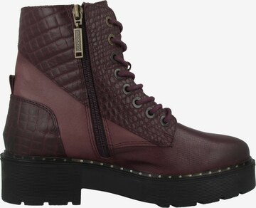 Dockers by Gerli Lace-Up Ankle Boots in Red