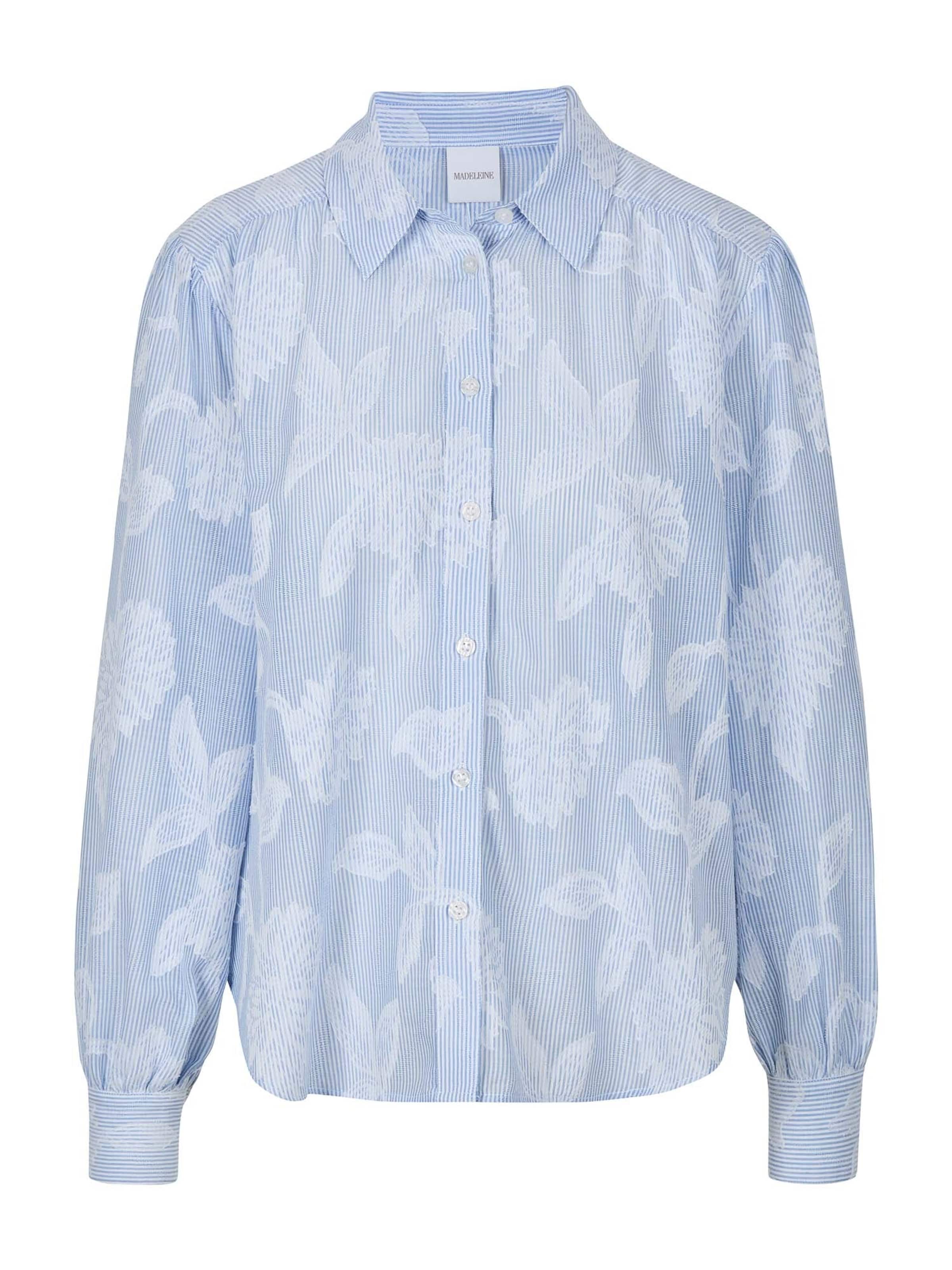 MADELEINE Blouse in Blauw: voorkant