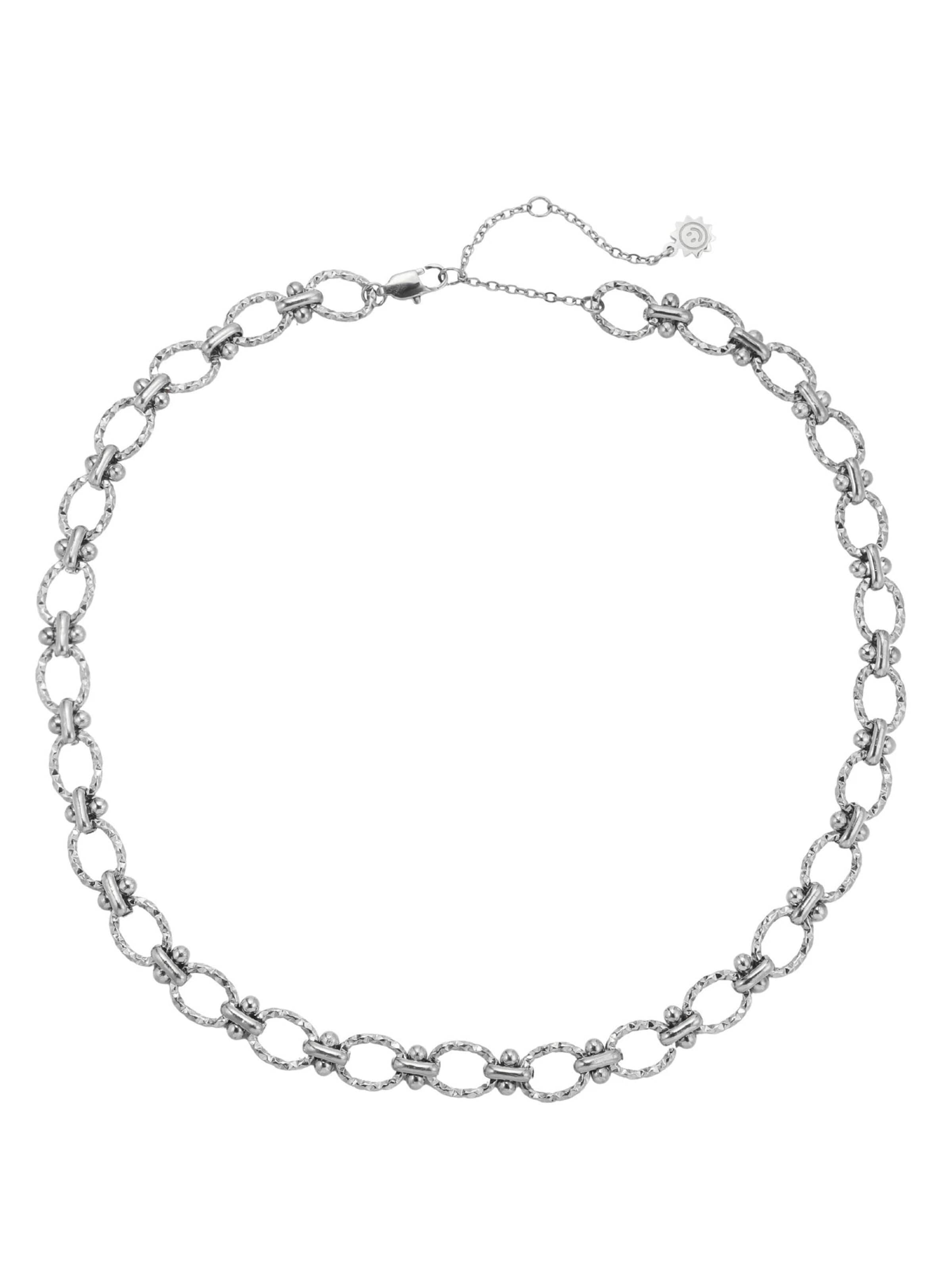 Collana 'Textured Link' di Hey Happiness in argento