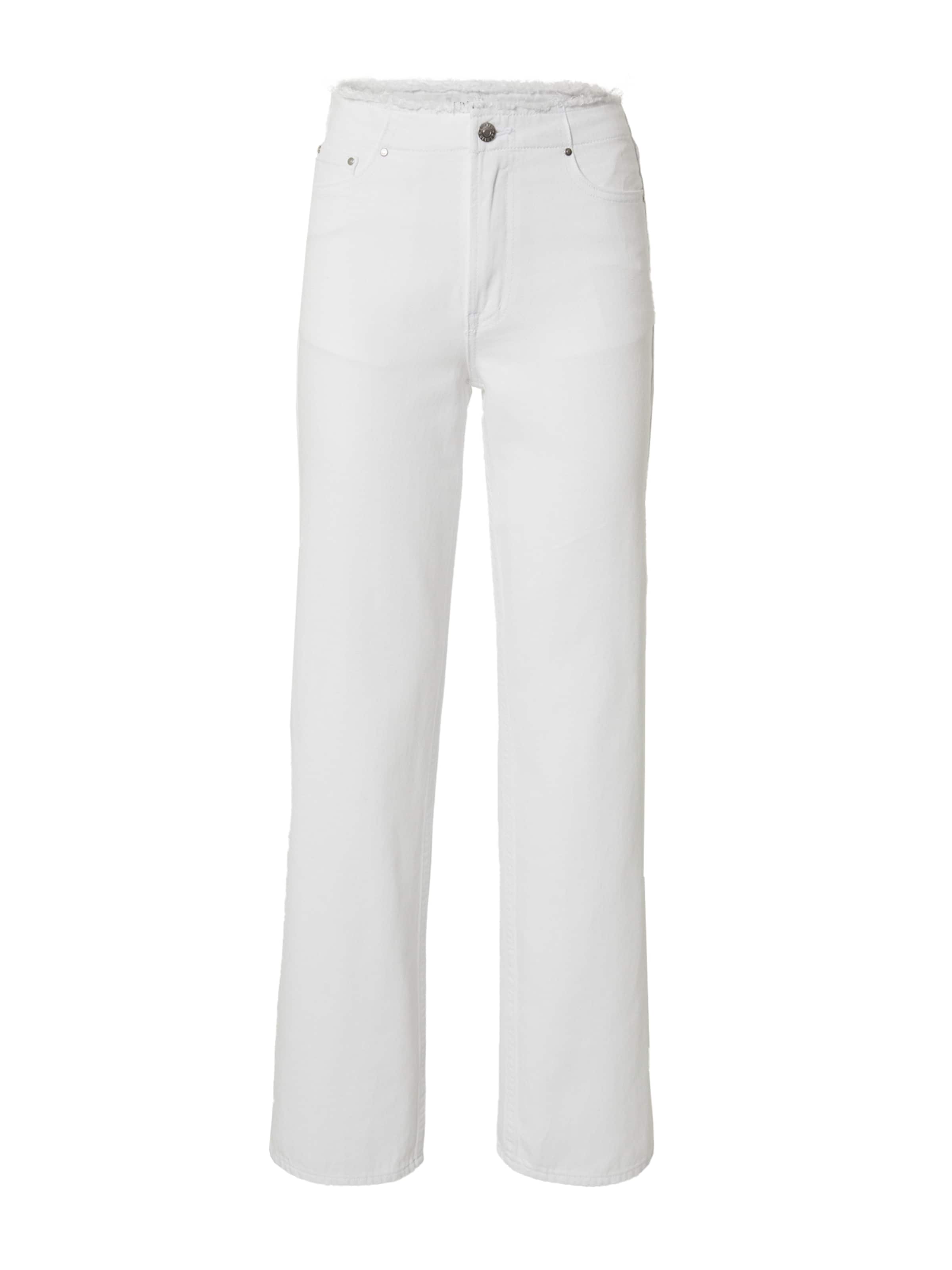 EDITED Loose fit Pants 'Aya' in White: front