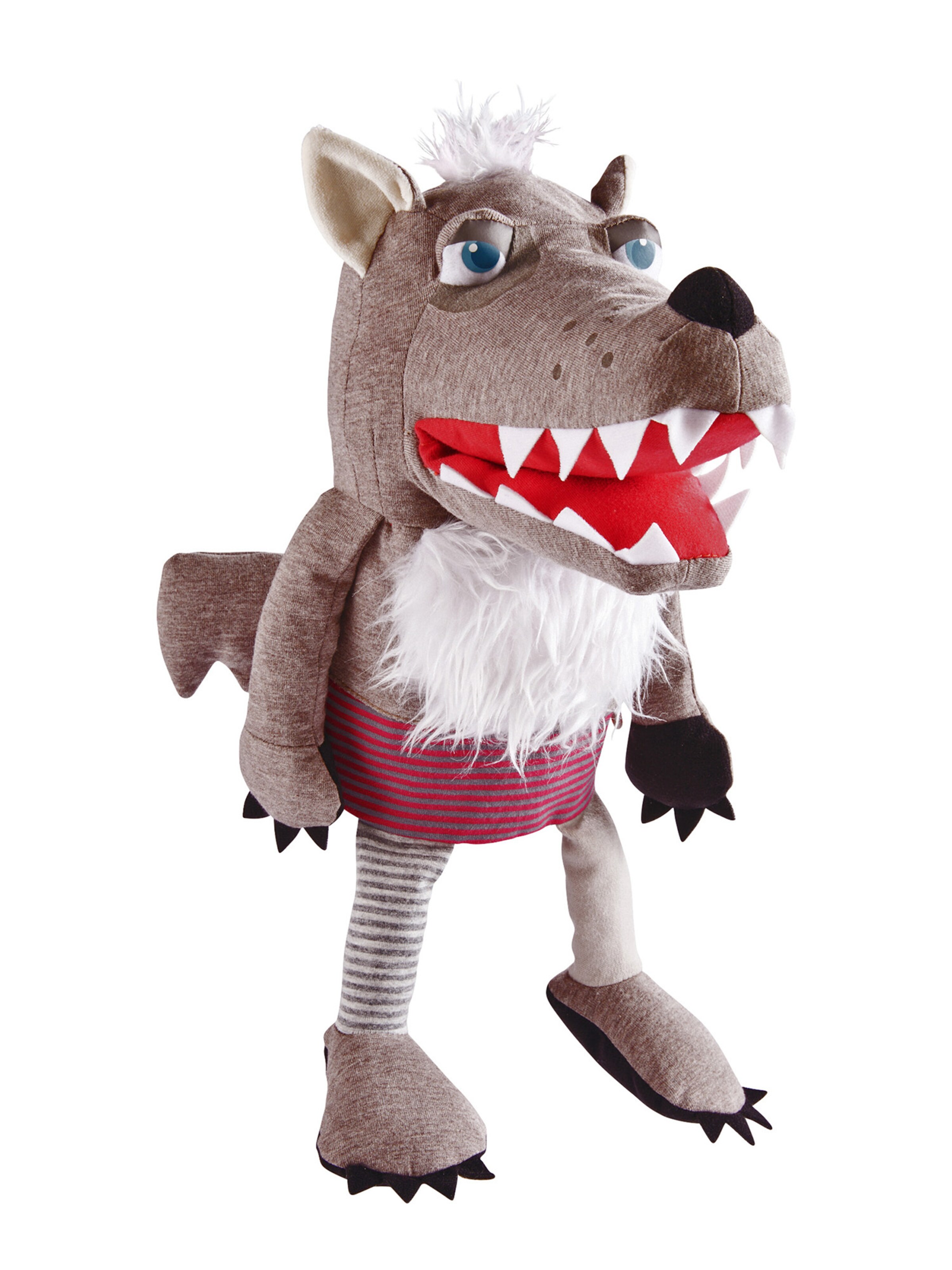 HABA Stuffed animals ' Wolf Grisbert, 37 cm ' in Grey: front