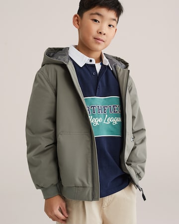 WE Fashion - Casaco meia-estação em verde: frente