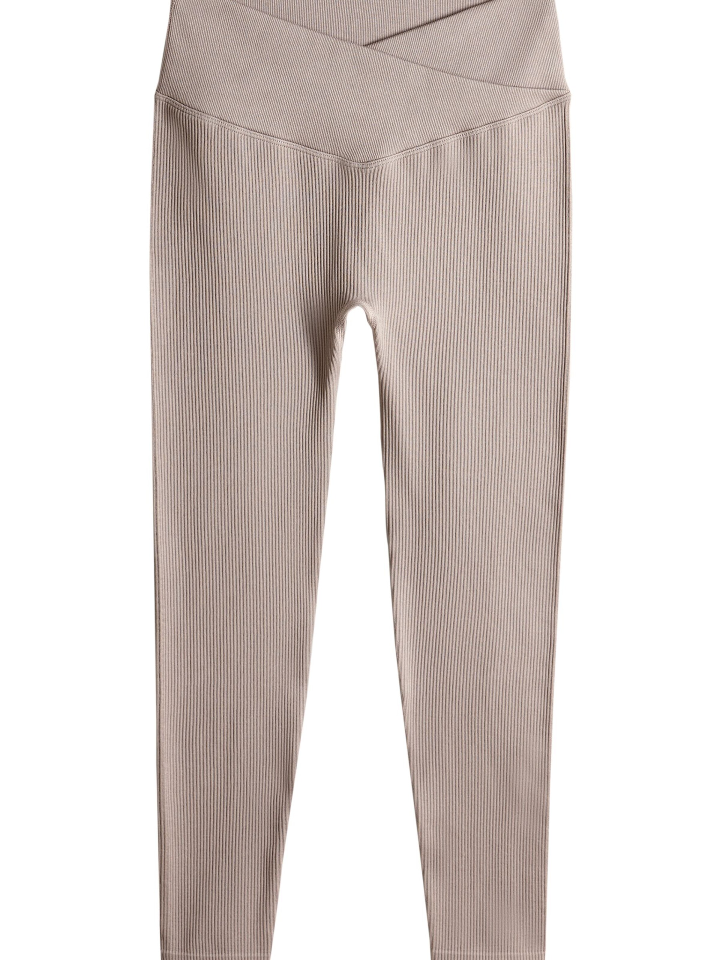 The Set Skinny Leggings i brun