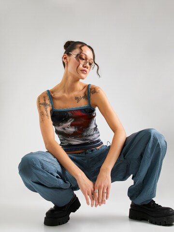 DIESEL Top 'HOP' in Blau