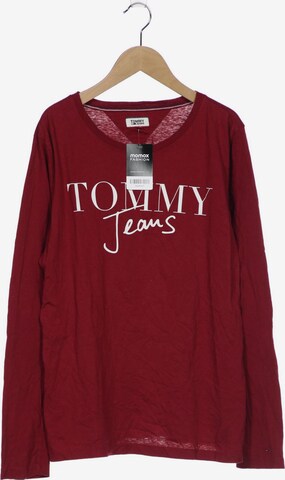 Tommy Jeans Langarmshirt L in Rot: predná strana