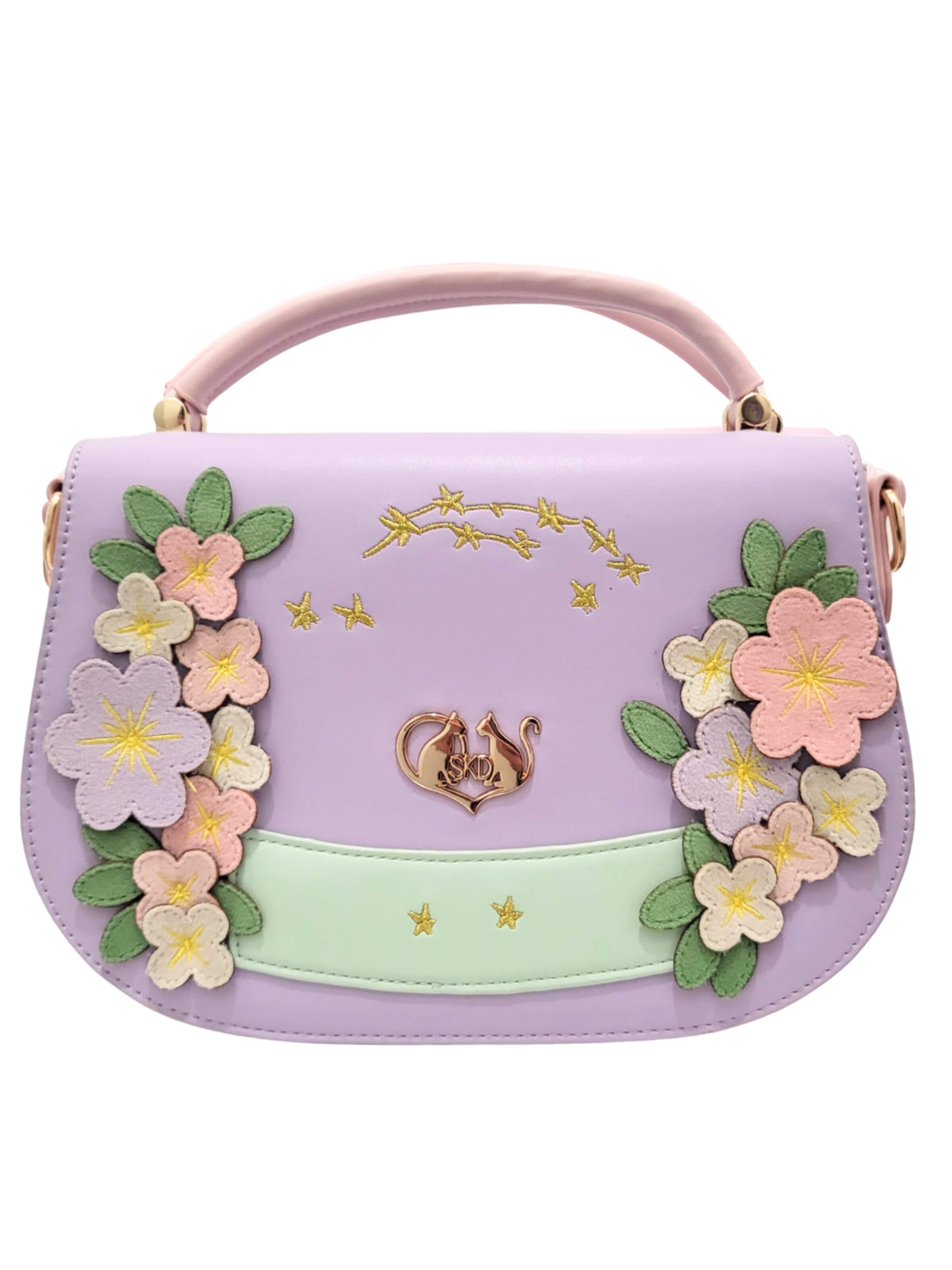 SKD Fashion Revolution Handtasche 'Sweet Dreams Sakura'‌‌‌‌‌‌‌‌‌ in Lila: Vorderseite