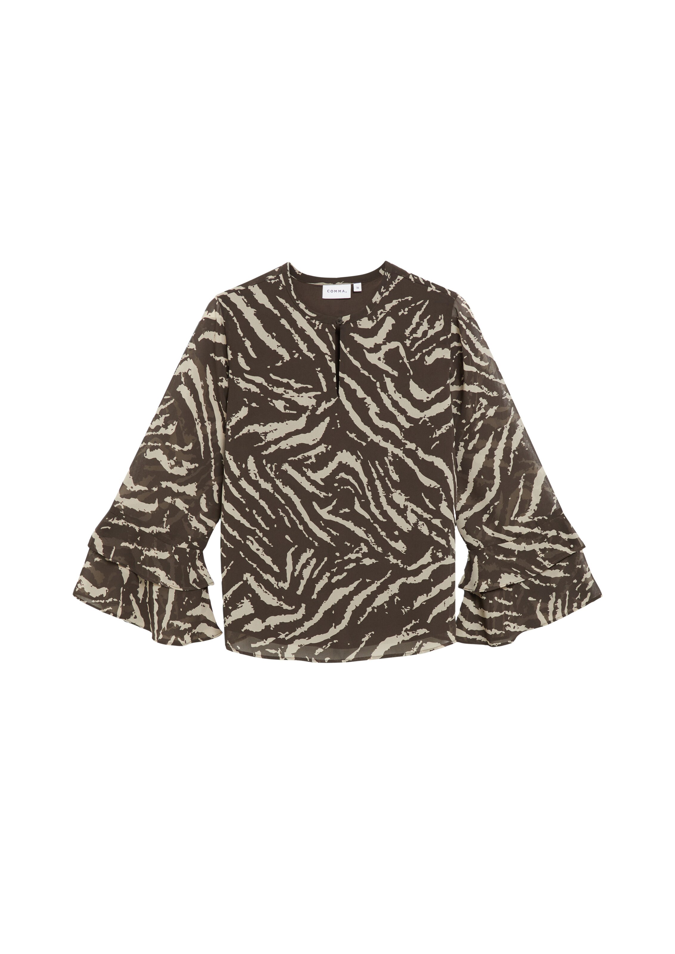 COMMA Bluse in Braun: Vorderseite