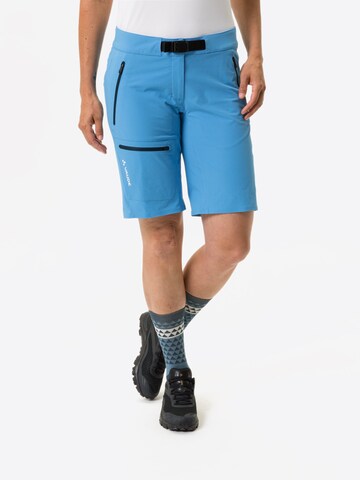 VAUDE Regular Outdoor Pants 'Badile' in Blue: front