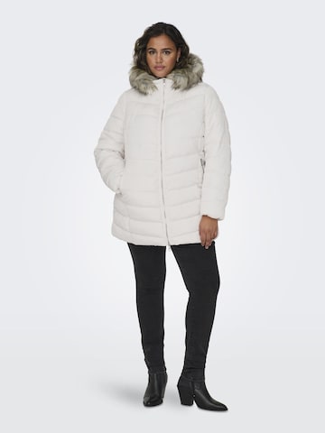 ONLY Carmakoma Winterjas in Wit