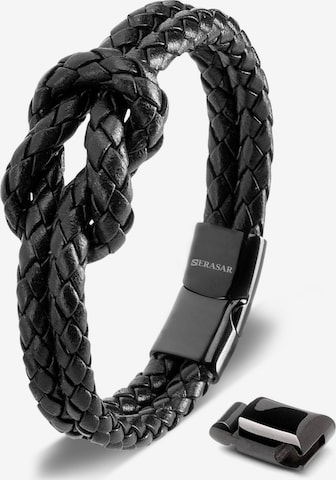 Bracelet 'Knot' SERASAR en noir : devant