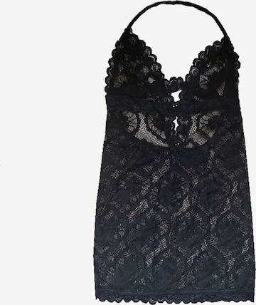 Hamana Negligee 'Rio' in Black: front
