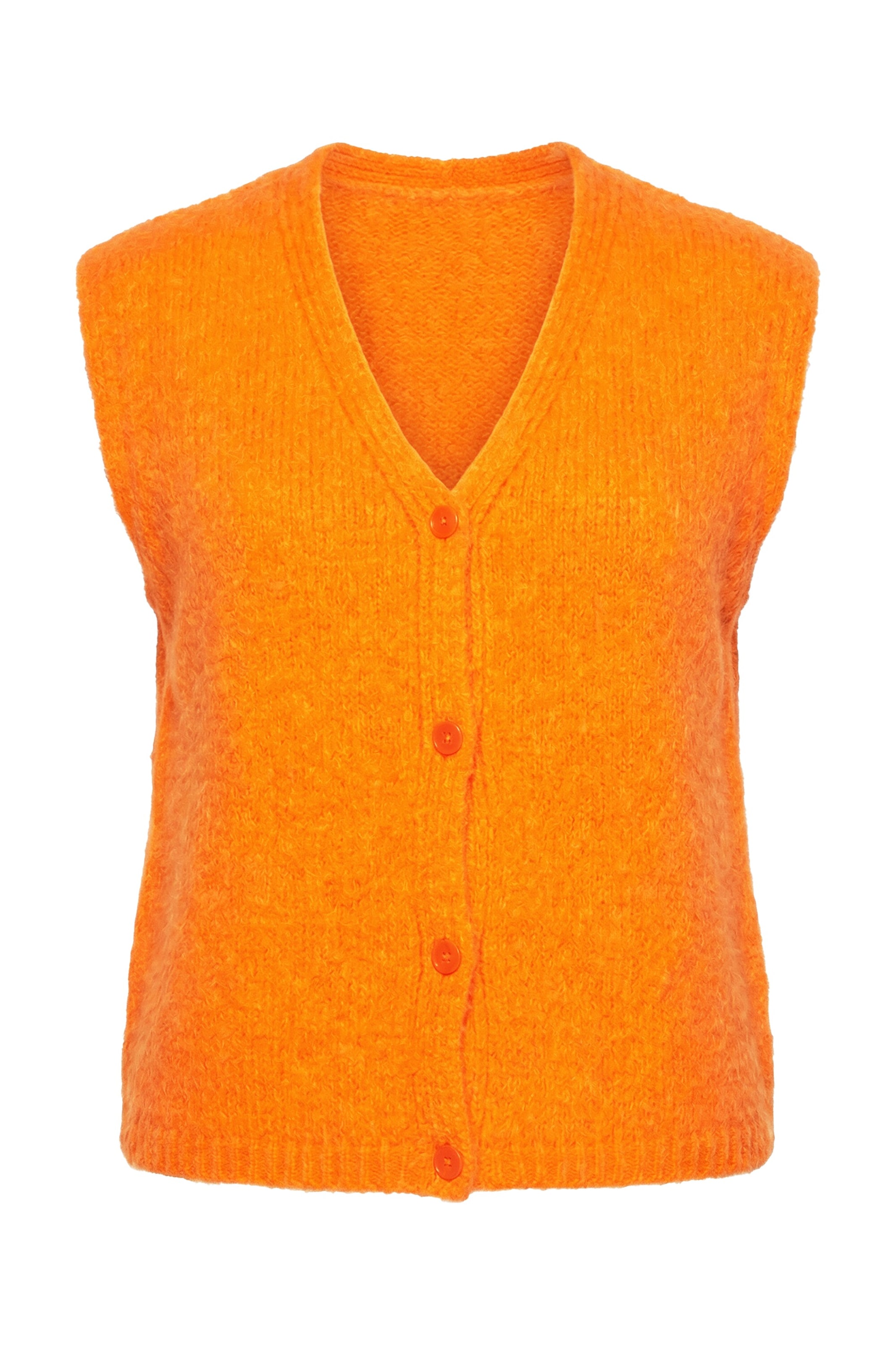 LAURASØN Strickjacke in Orange: Vorderseite